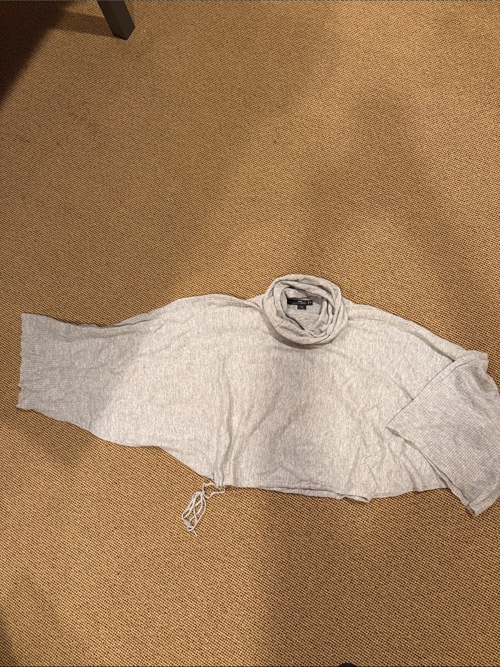 RLX Ralph Lauren Light Gray Cowl Neck Sweater